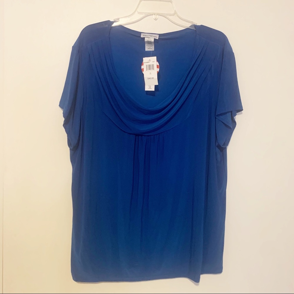 Bleeker & McDougal Blue Top -3X